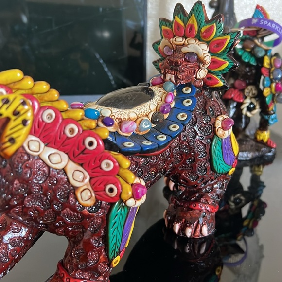 Tiger figure from Teotihuacán Pramids in Mexico handmade. - Picture 2 of 3